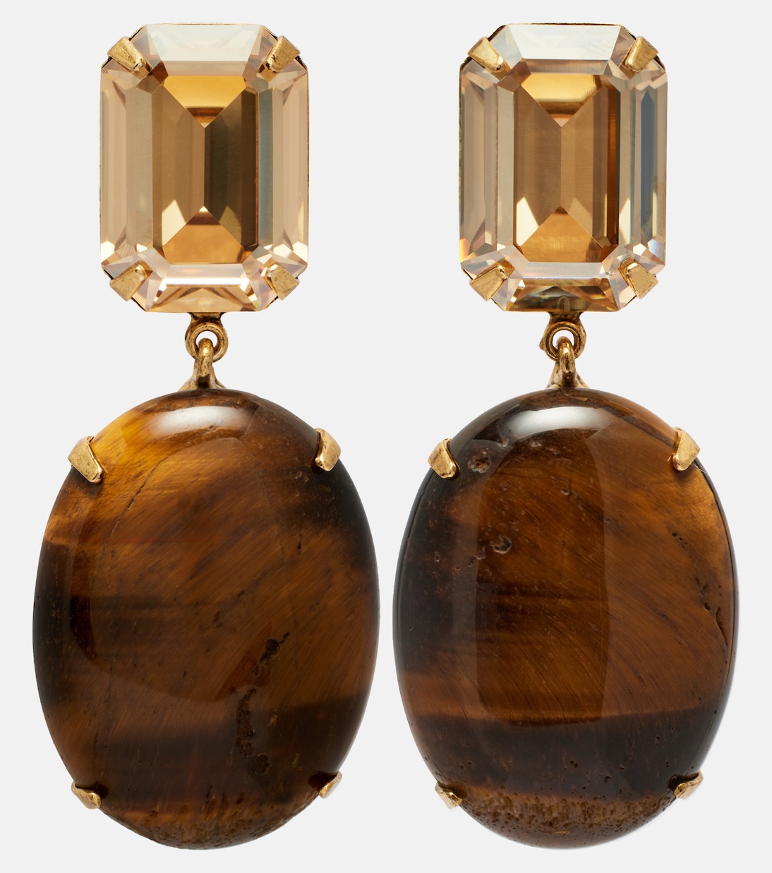 Xiomara crystal-embellished gold-plated earrings | Jennifer Behr