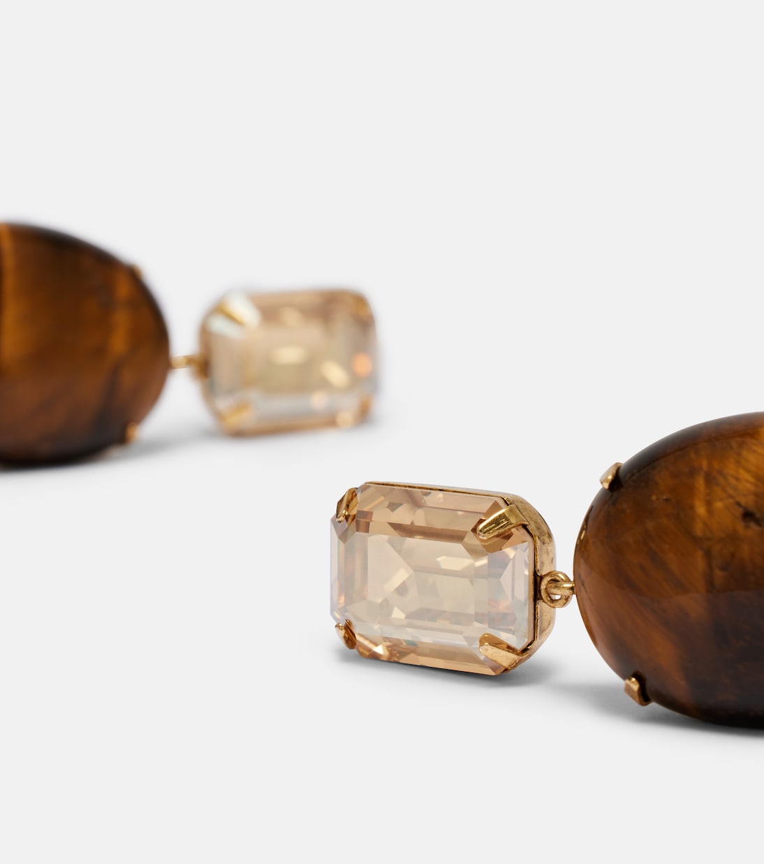 Xiomara crystal-embellished gold-plated earrings | Jennifer Behr