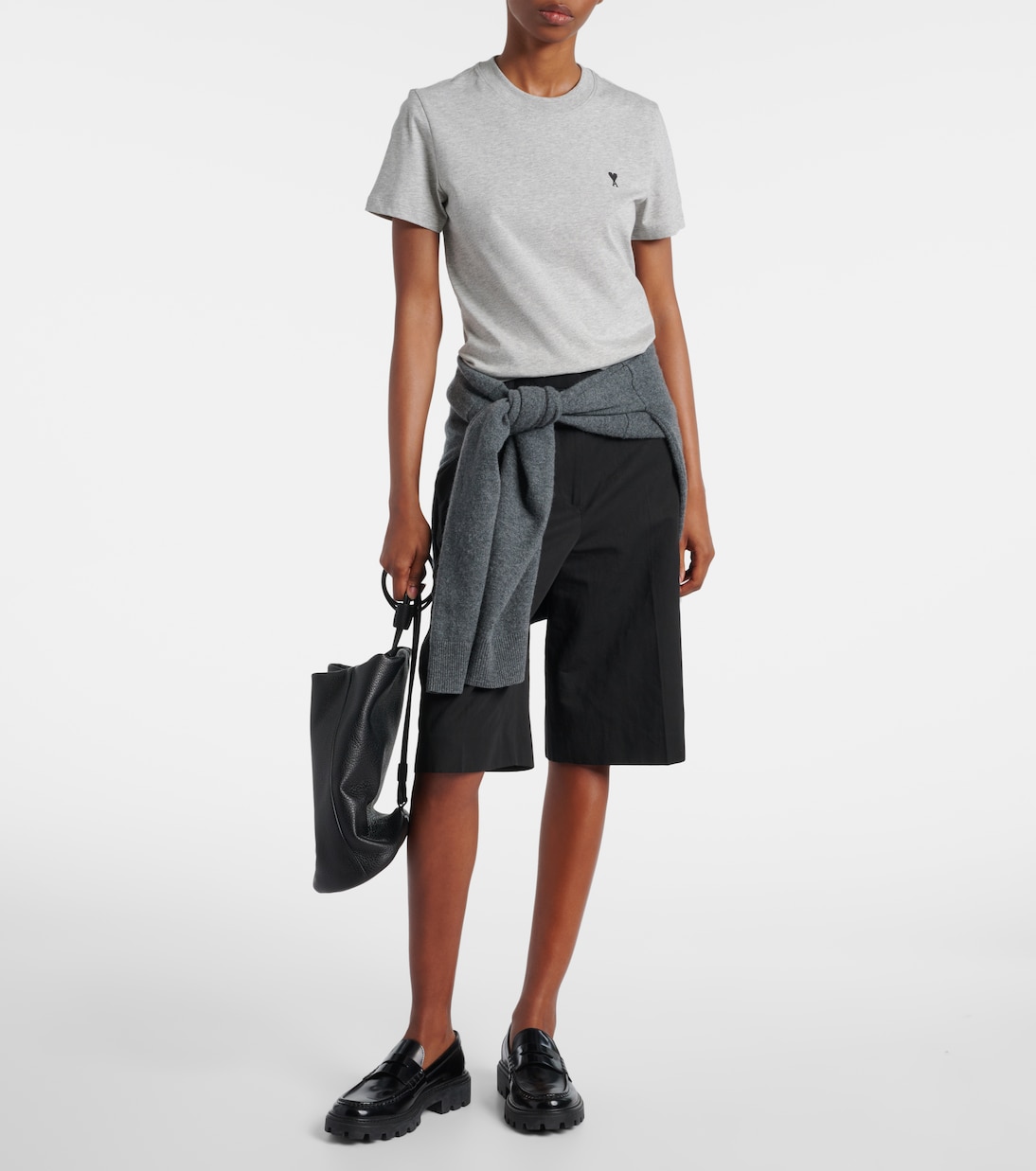 T-Shirt Ami De Cœur aus Baumwoll-Jersey | Ami Paris