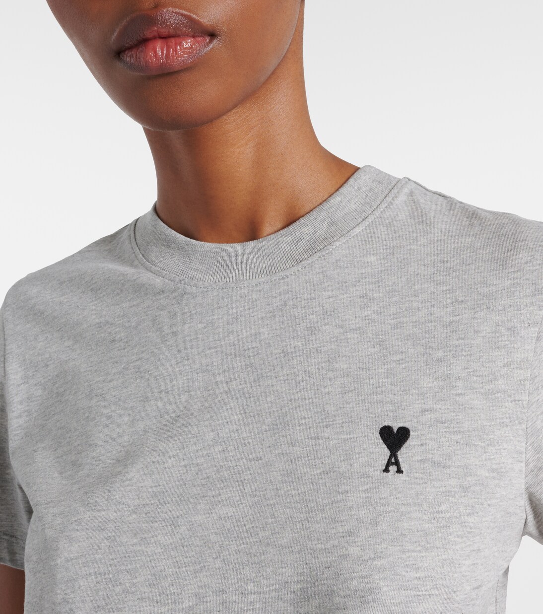 T-Shirt Ami De Cœur aus Baumwoll-Jersey | Ami Paris