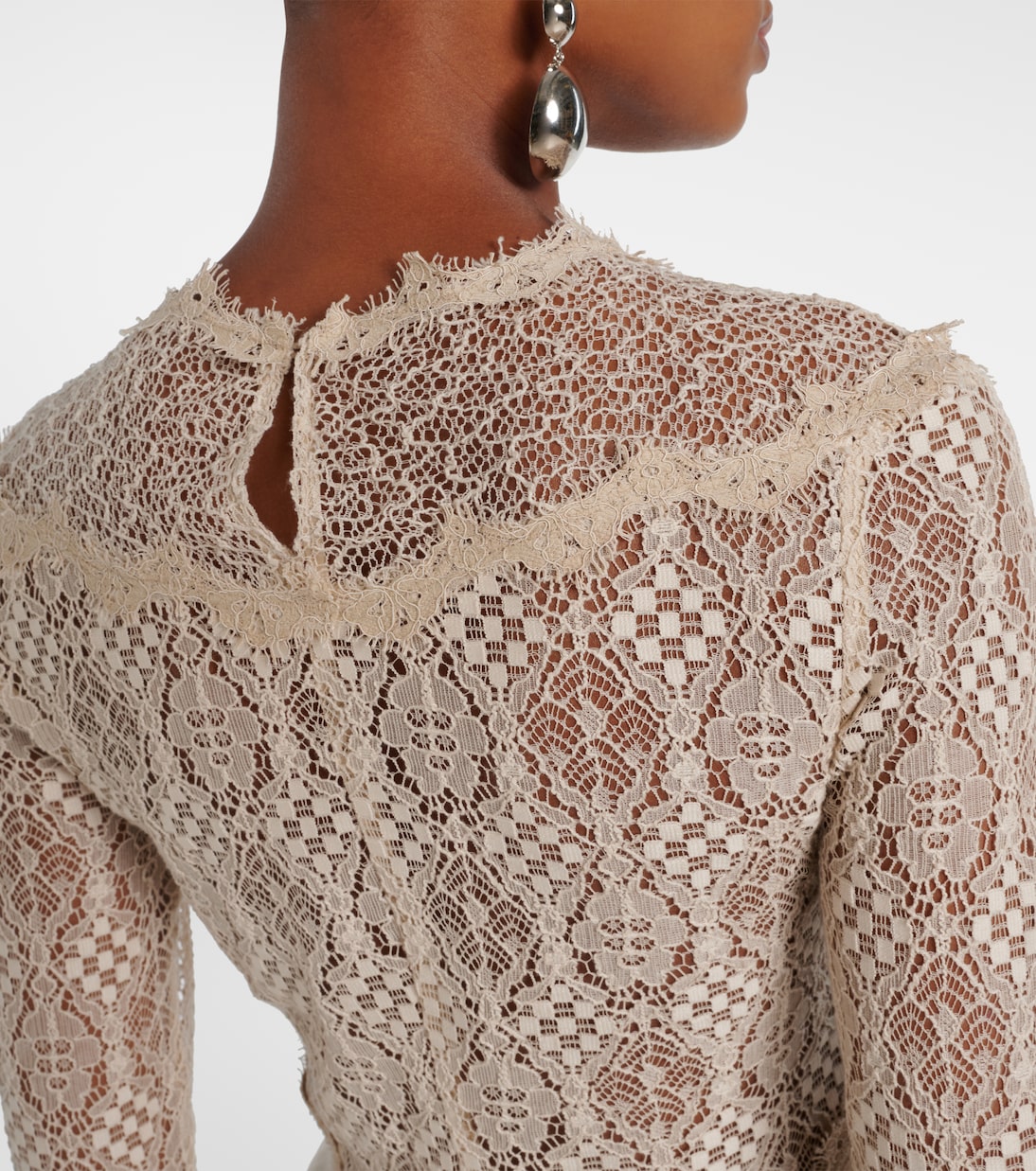 Robe longue Dolores en satin de soie mélangée | Isabel Marant