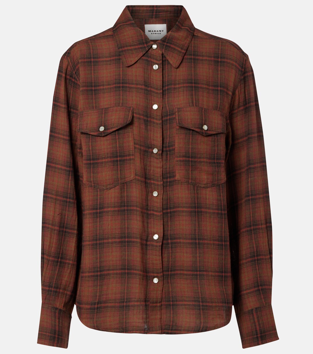 Yalisa plaid cotton flannel shirt | Marant Etoile