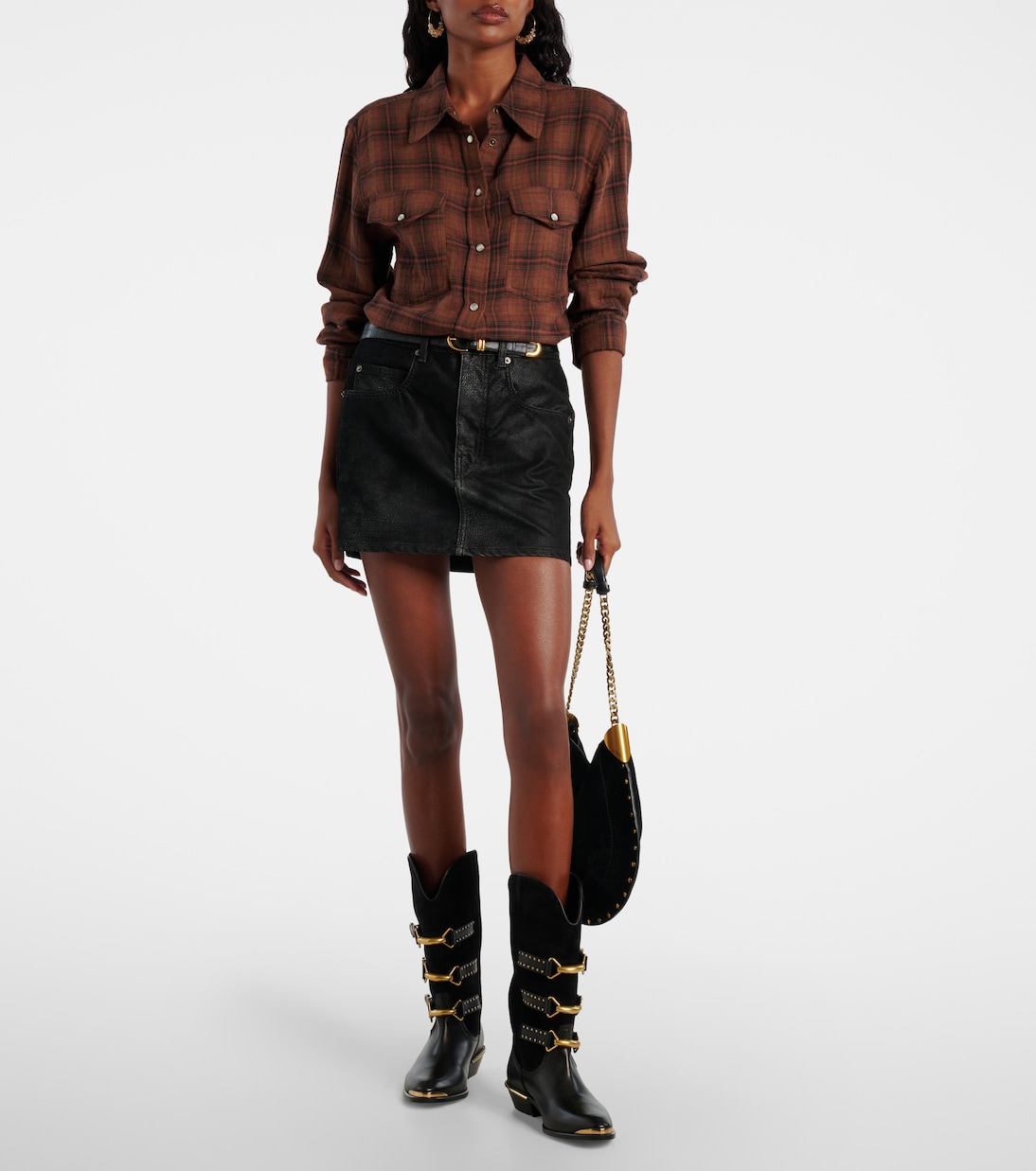 Yalisa plaid cotton flannel shirt | Marant Etoile