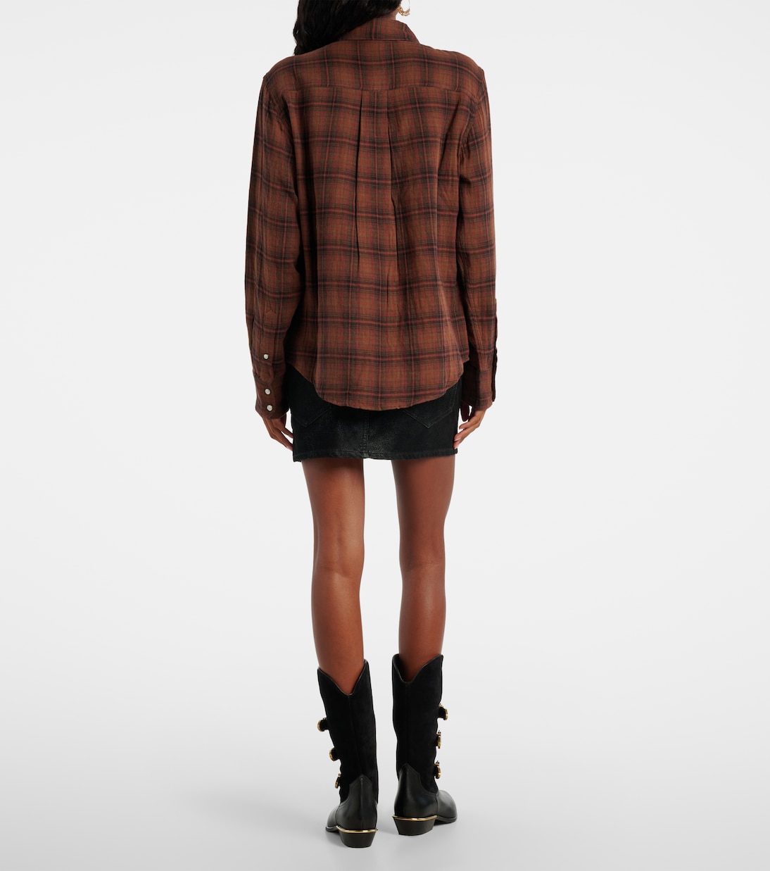Yalisa plaid cotton flannel shirt | Marant Etoile