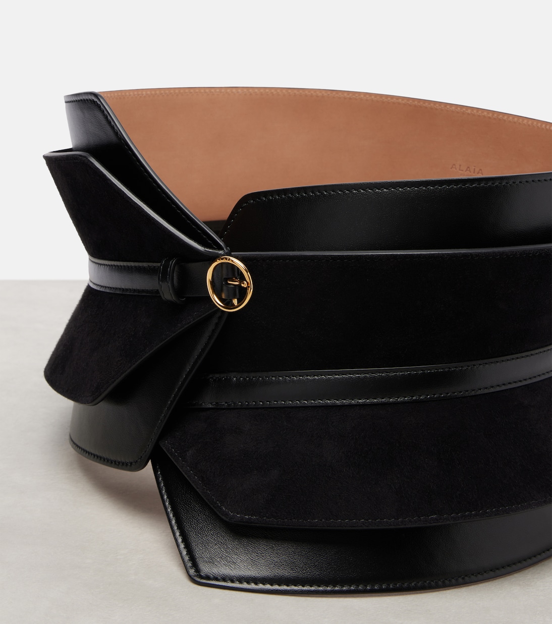 Gürtel aus Veloursleder und Leder | Alaïa
