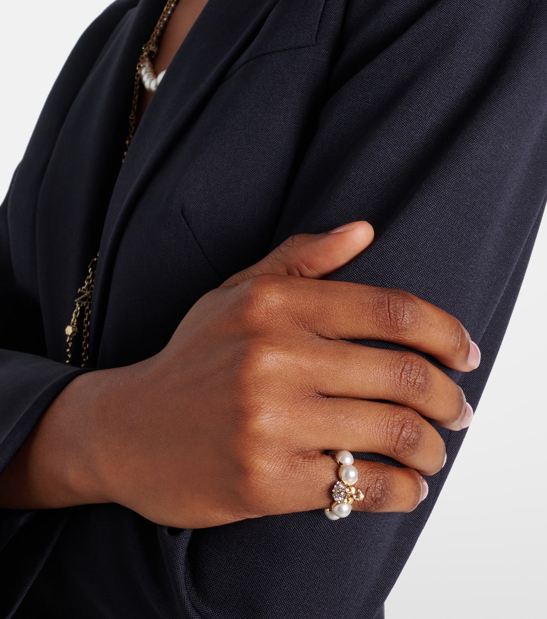 Anillo Skull adornado | McQueen