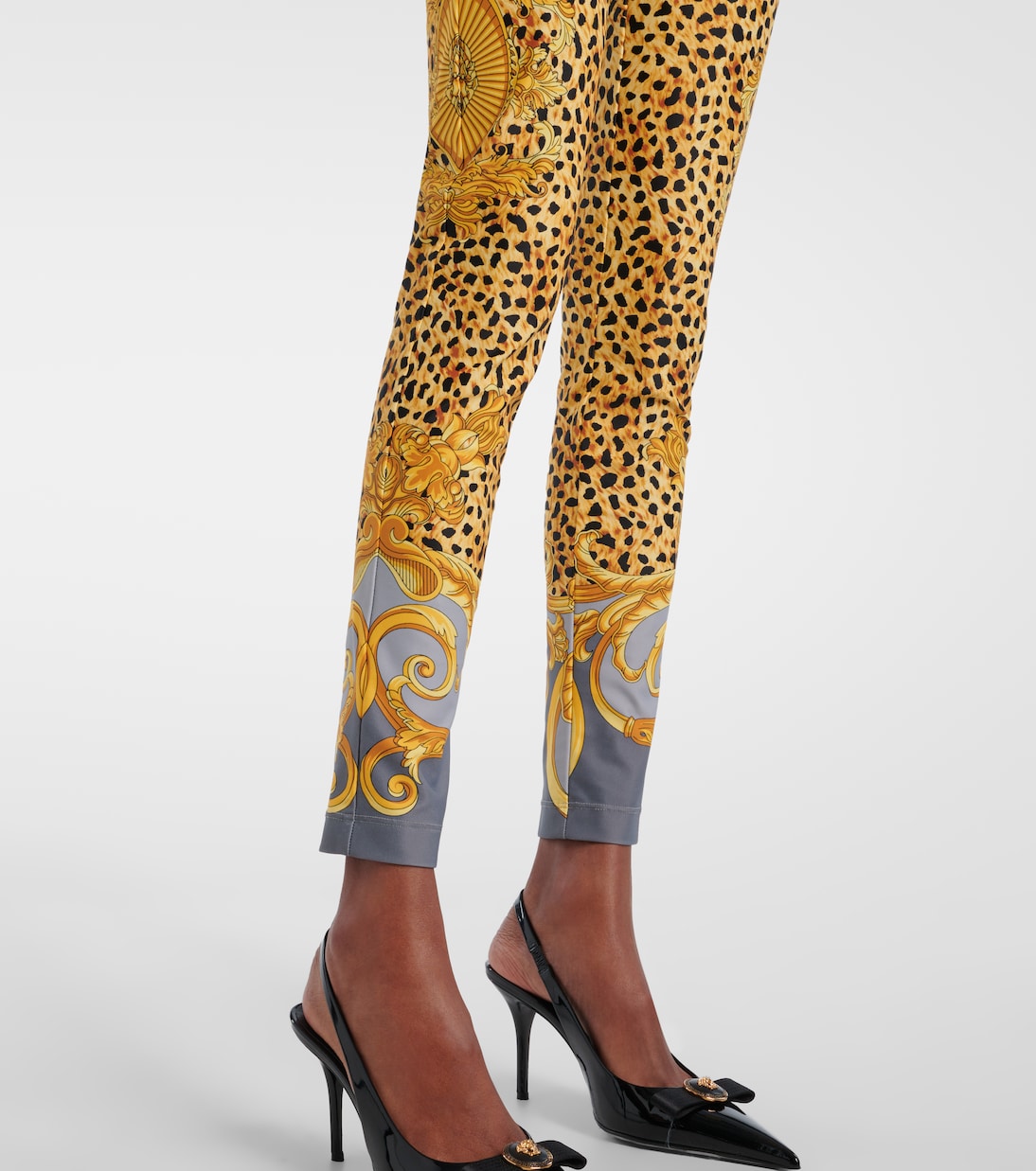 Printed jersey leggings | Versace