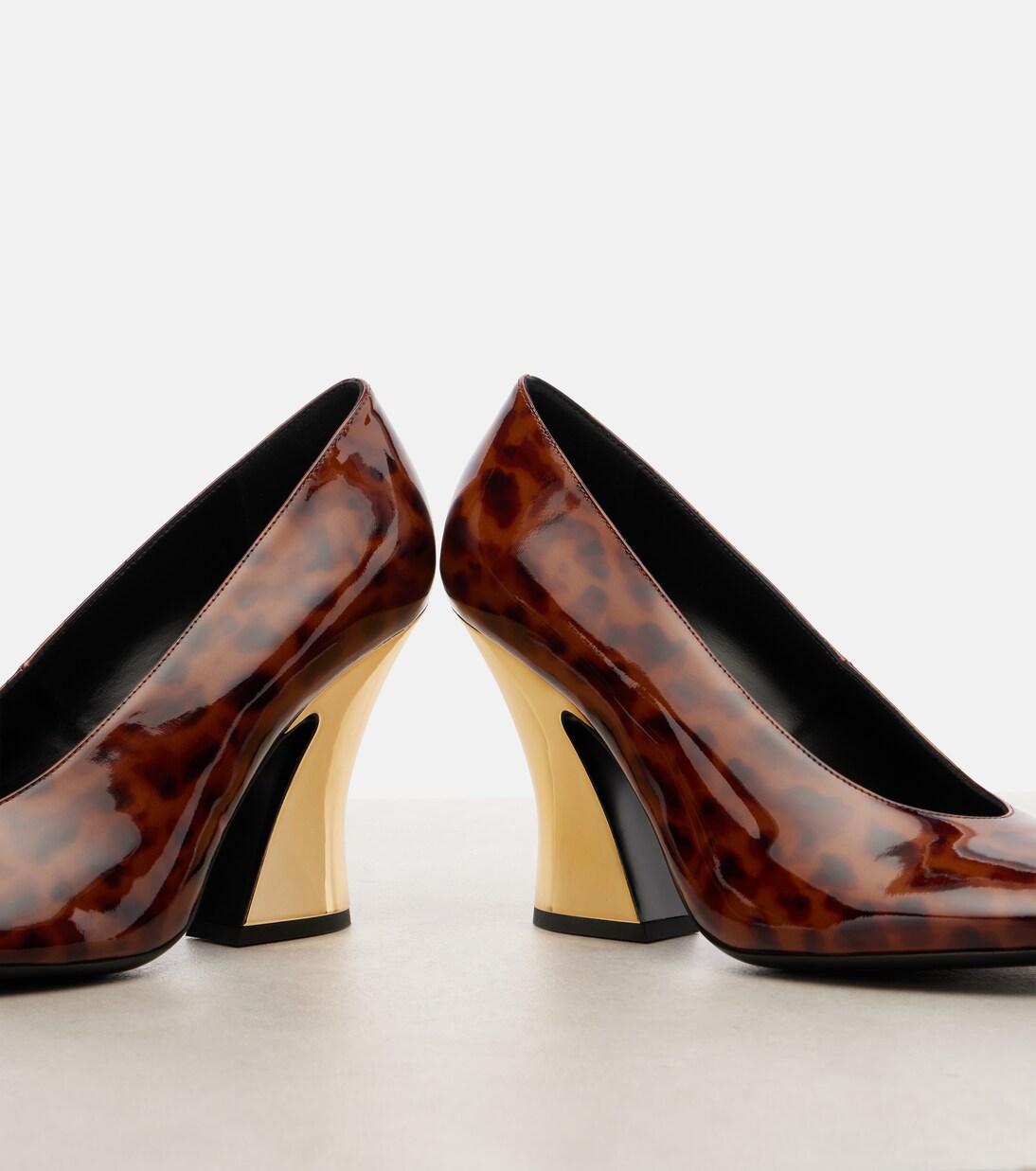 90 leopard-print patent leather pumps | Givenchy