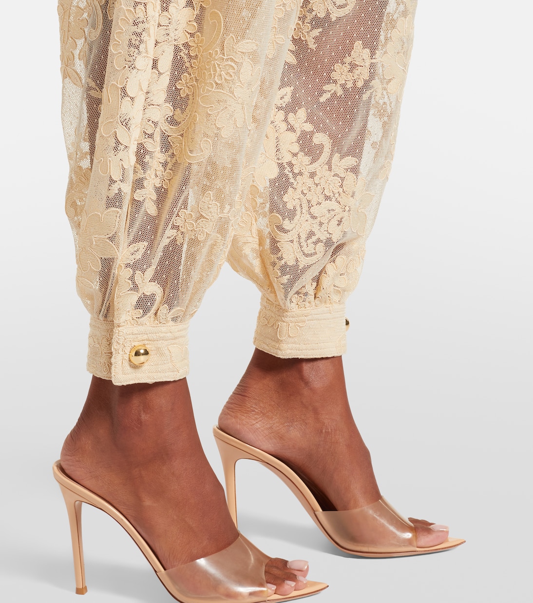 Hypnotic layered lace barrel-leg pants | Zimmermann
