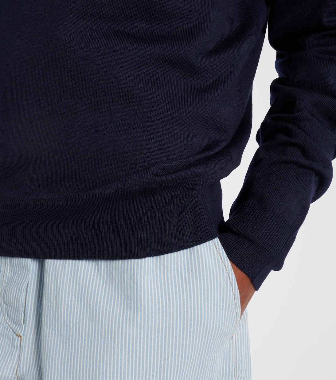 Virgin wool polo sweater | Miu Miu