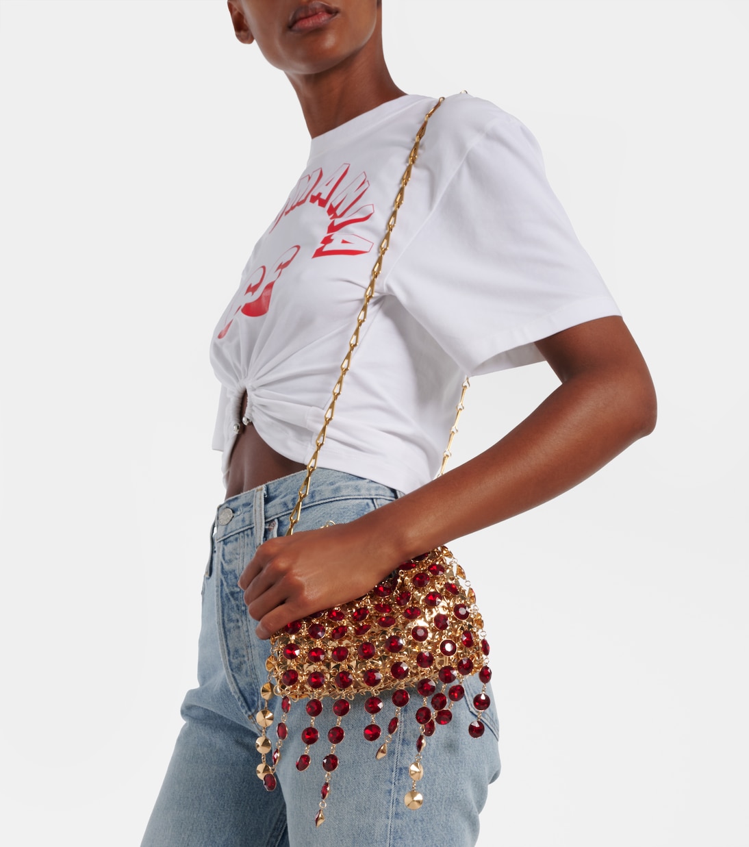 1969 Nano embellished shoulder bag | Rabanne