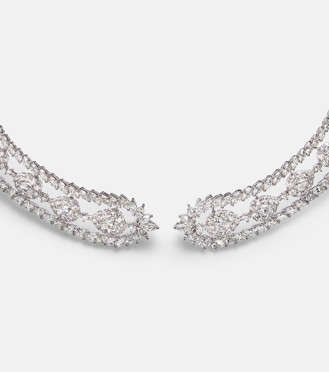 Y-Couture 18kt white gold necklace with diamonds | Yeprem