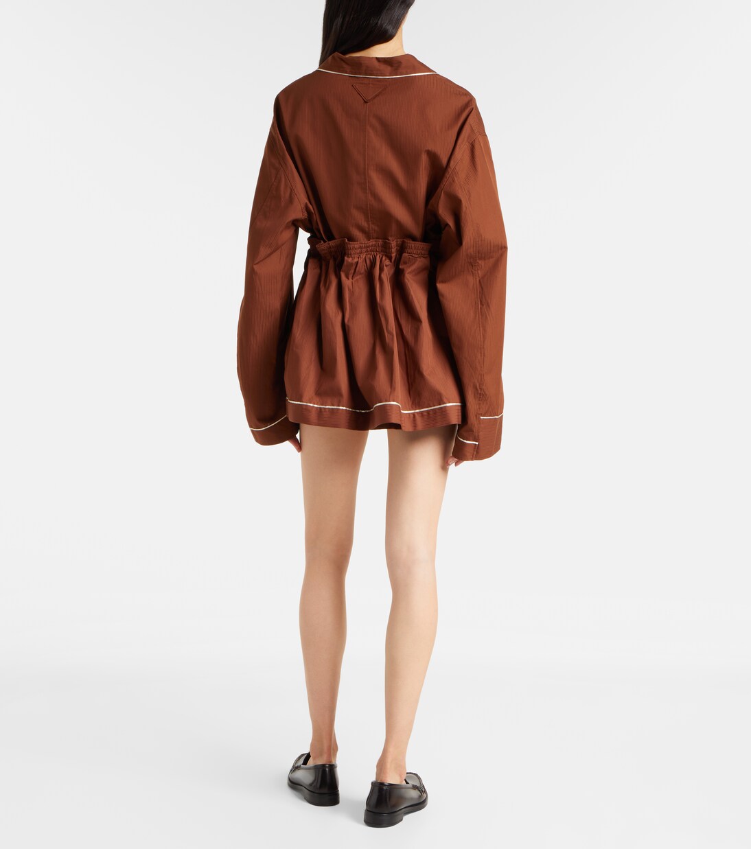 Striped cotton miniskirt | Prada
