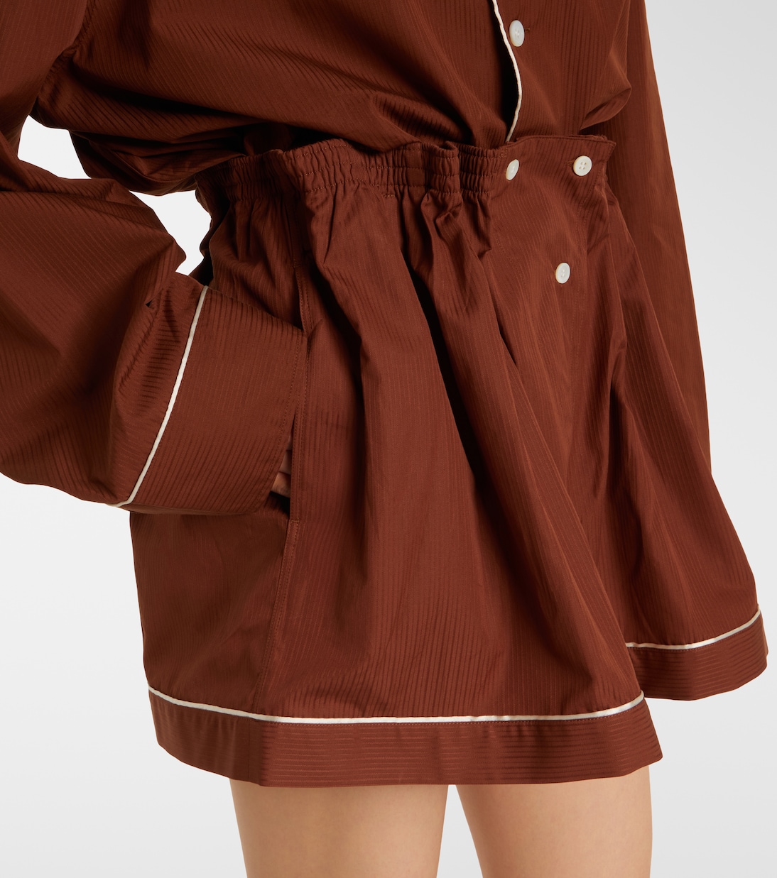 Striped cotton miniskirt | Prada
