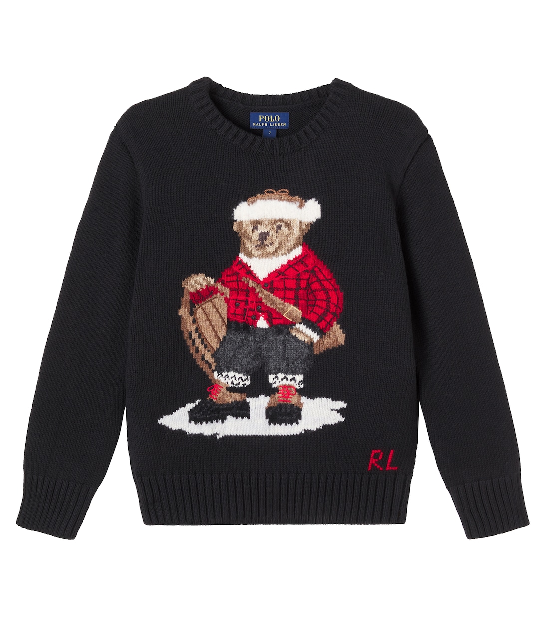 Polo Bear intarsia cotton sweater | Polo Ralph Lauren Kids