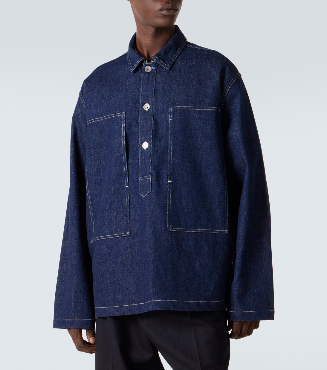 x Aaron Levine York denim shirt | Studio Nicholson