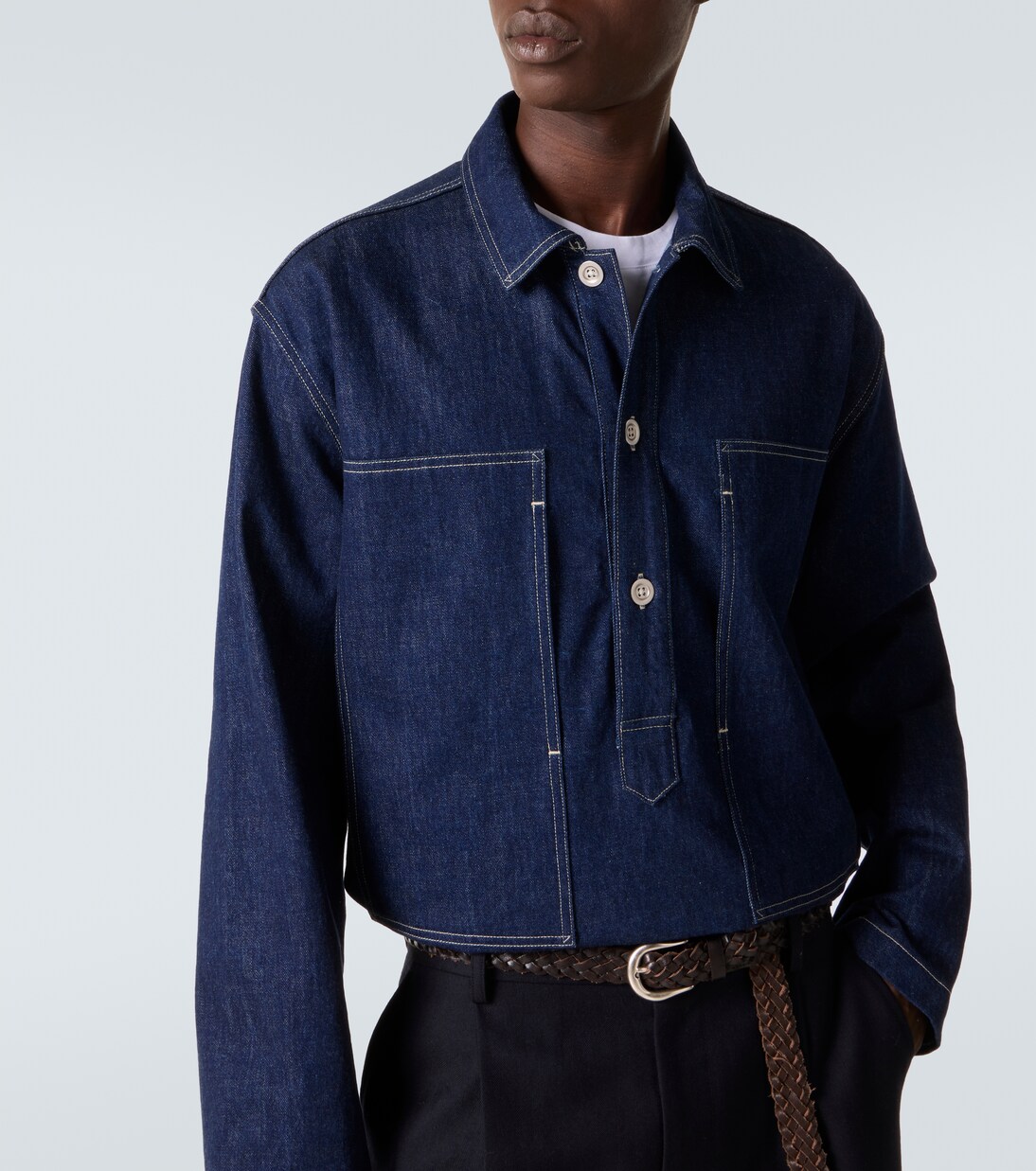 x Aaron Levine York denim shirt | Studio Nicholson
