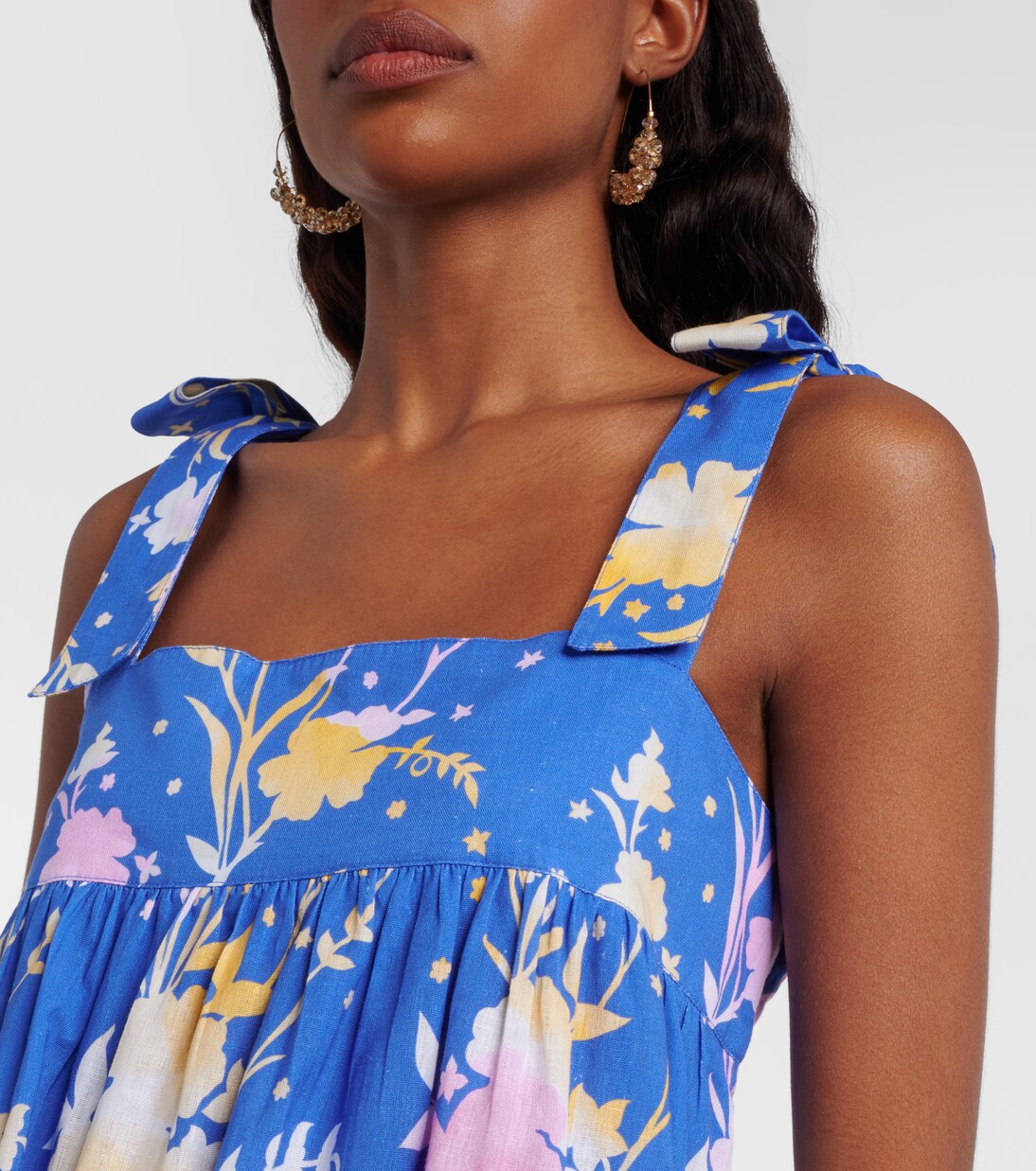 Minikleid aus Baumwolle und Leinen | Juliet Dunn