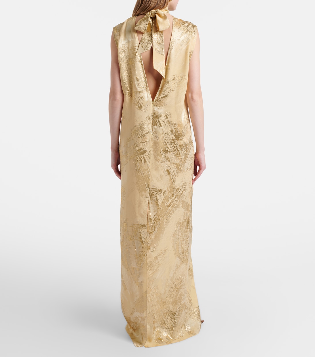 Gilded Miami fil coupé maxi dress | Taller Marmo