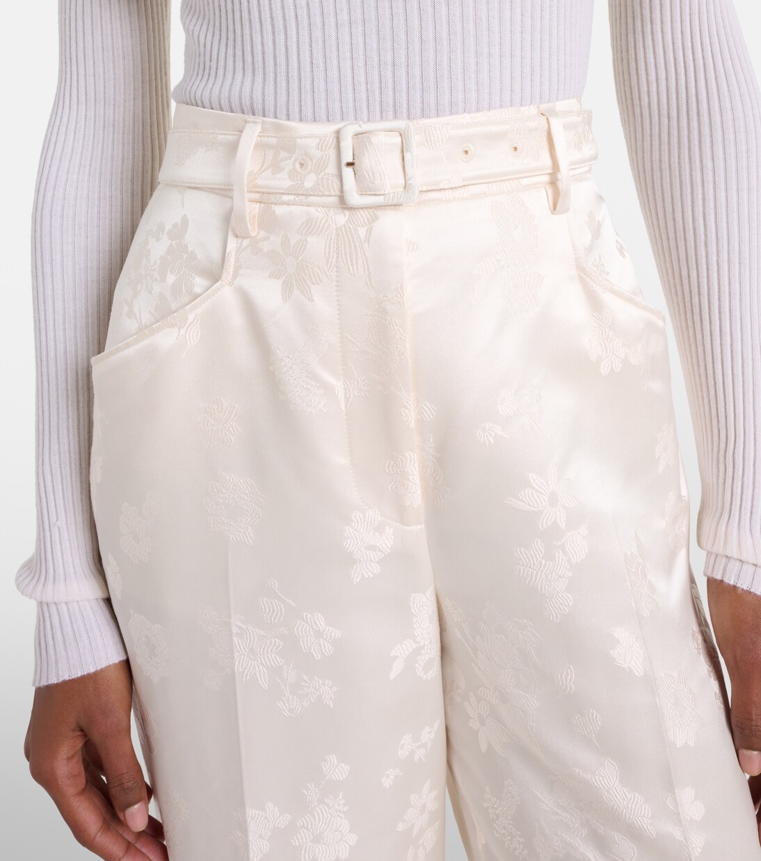 Norman embroidered silk wide-leg pants | Gabriela Hearst