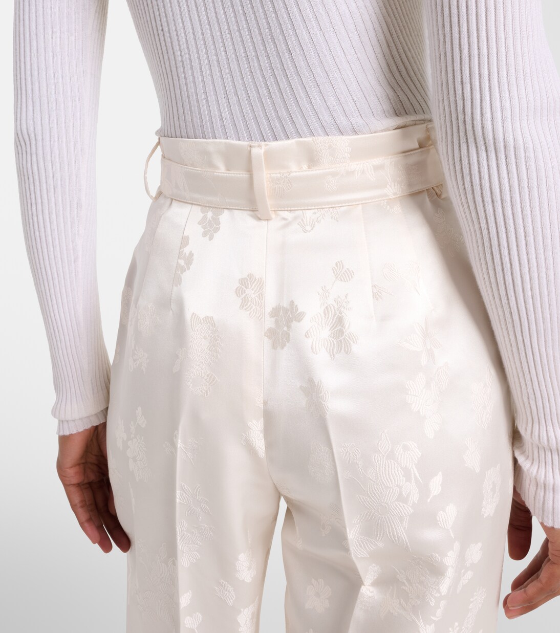 Norman embroidered silk wide-leg pants | Gabriela Hearst