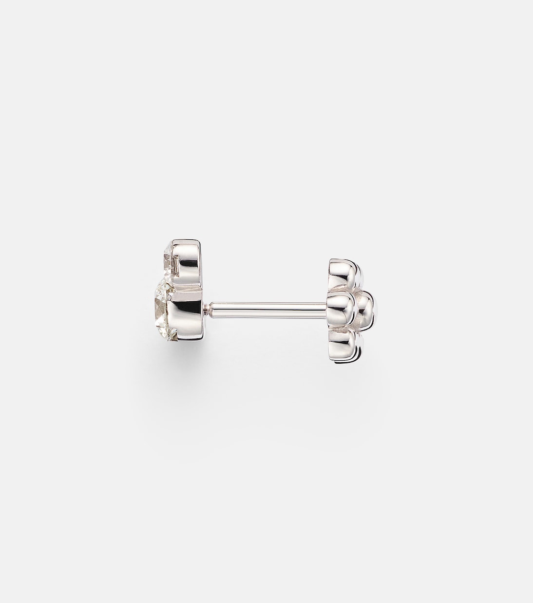 18kt white gold (750/1000) single earring with diamonds | Maria Tash