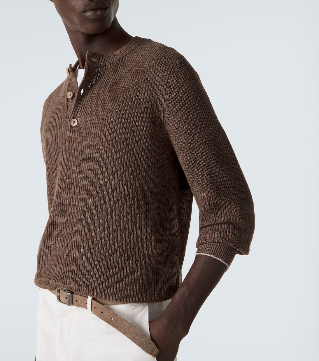 Polo en lin et coton | Brunello Cucinelli