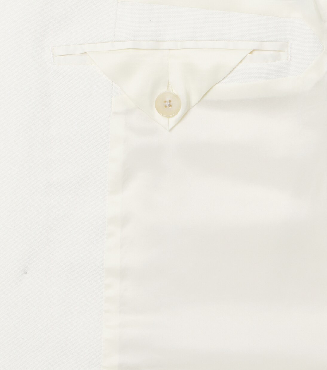 Double-breasted wool, cotton, and linen blazer | Auralee