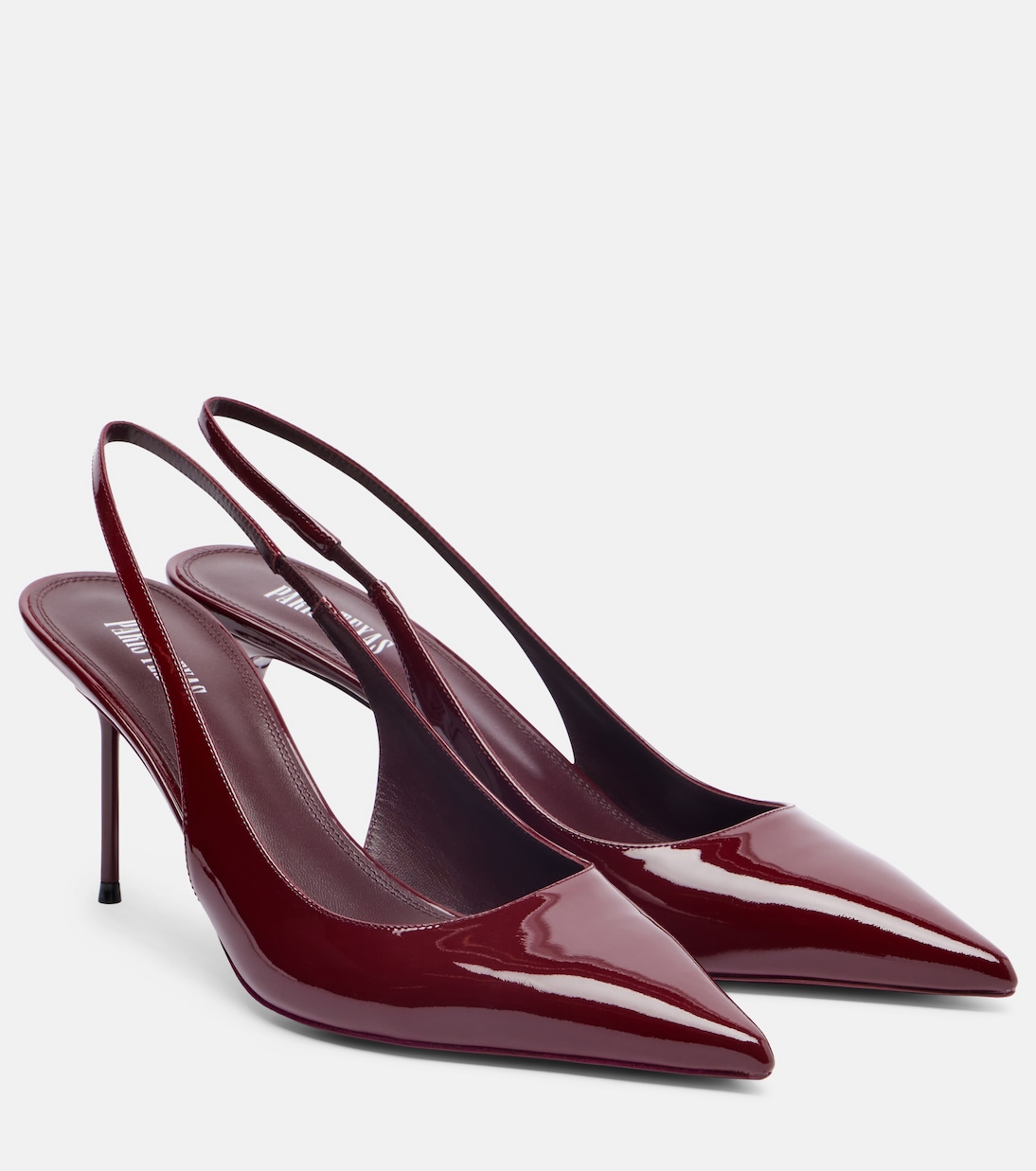 Lidia 70 patent leather slingback pumps | Paris Texas
