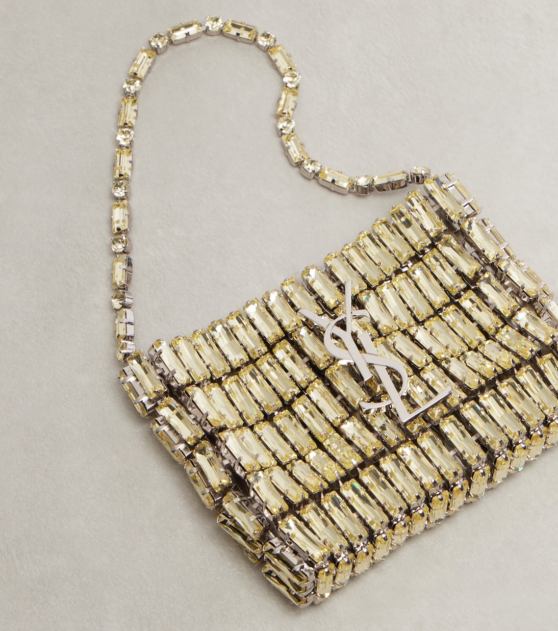 Cassandre Micro crystal-embellished clutch | Saint Laurent