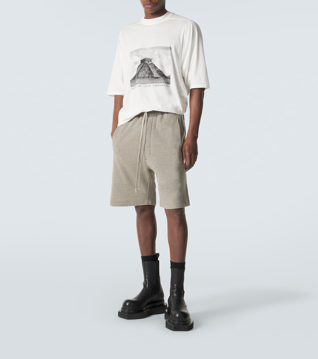 Drkshdw cotton-blend shorts | Rick Owens