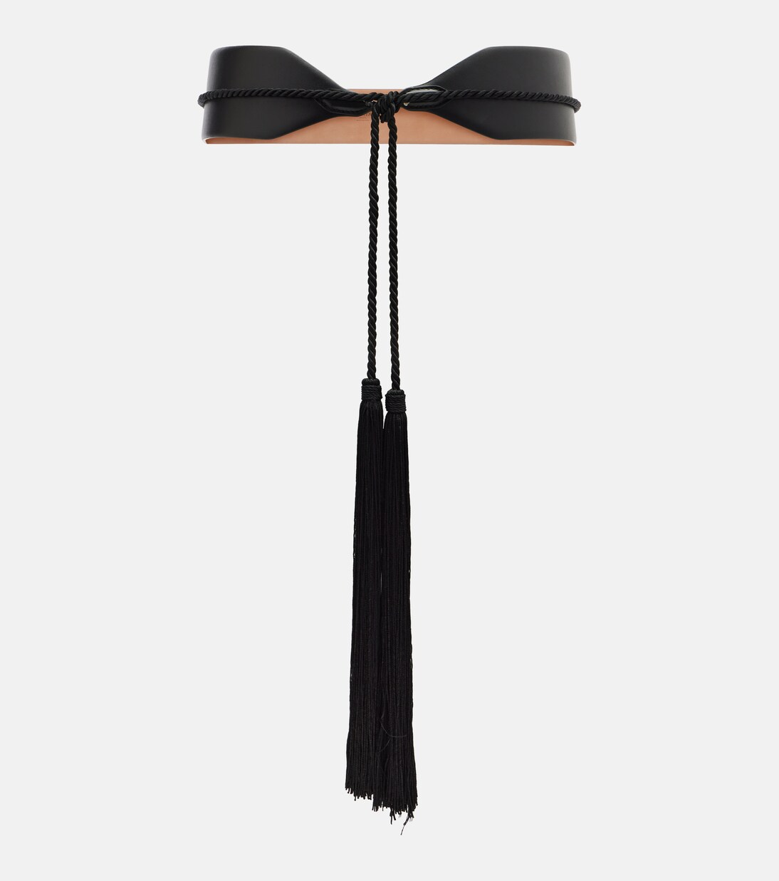 Tassel-trimmed leather belt | Alaïa