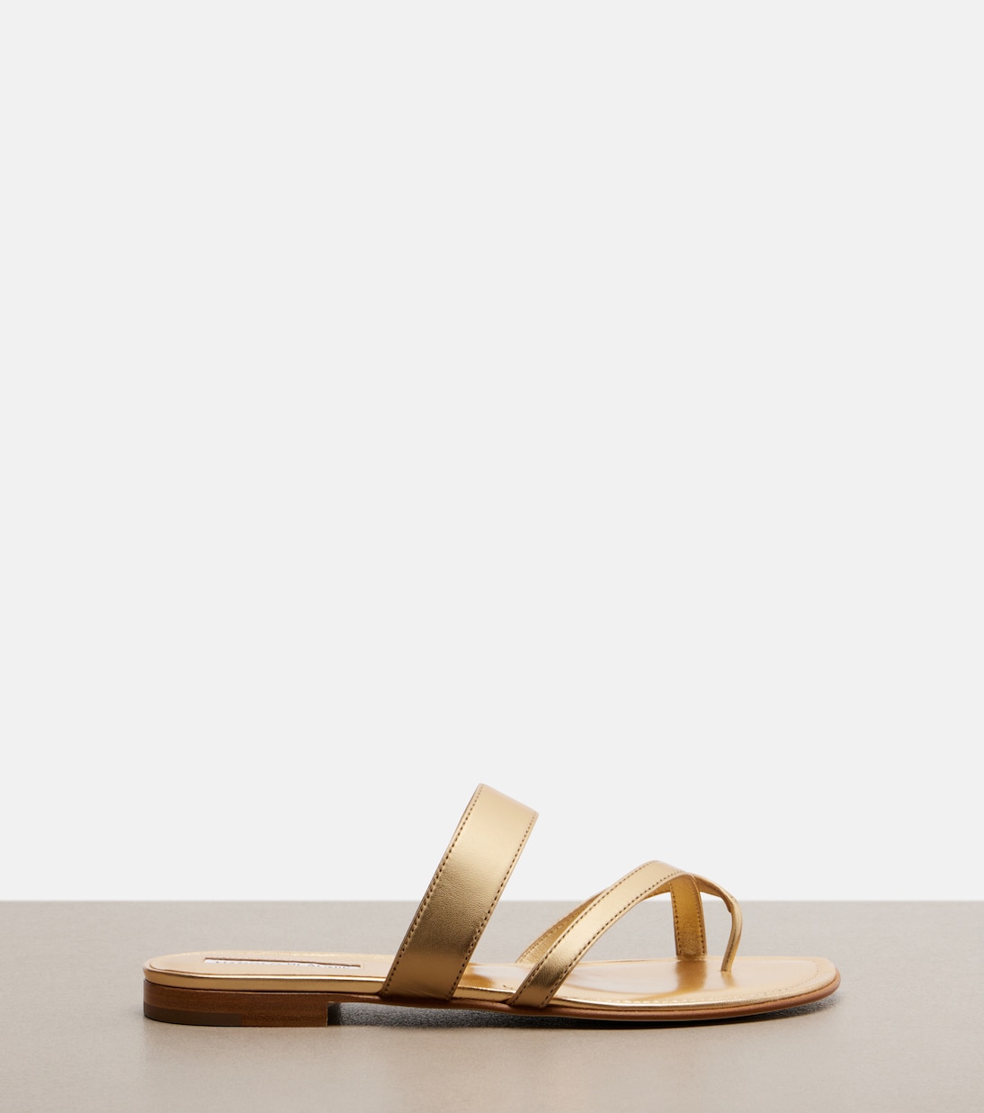 Susa metallic leather sandals | Manolo Blahnik