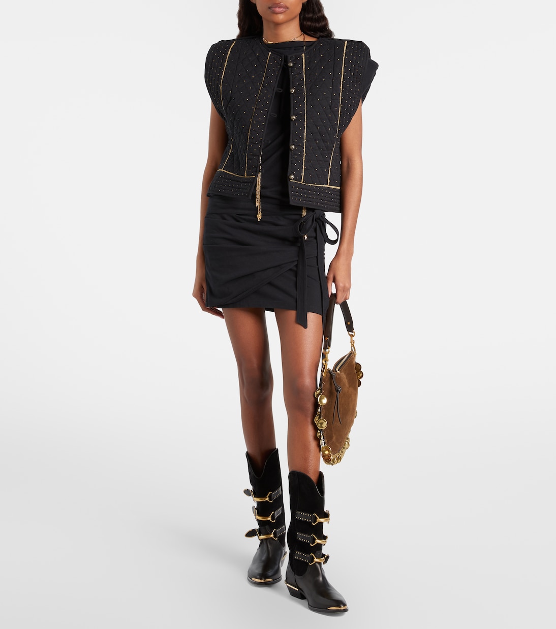 Oskan Soft Small suede crossbody bag | Isabel Marant