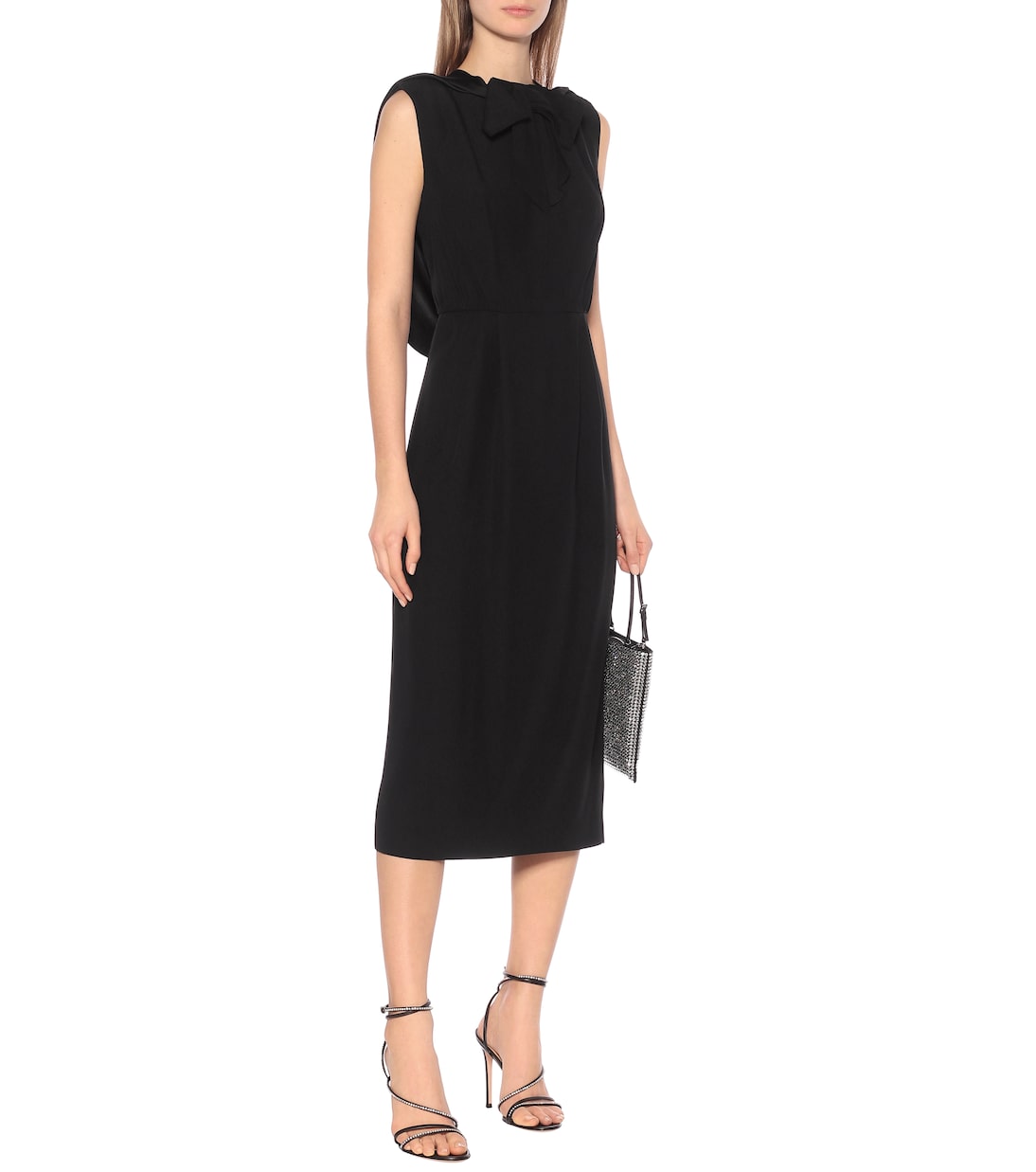 Midikleid aus Crêpe | Prada