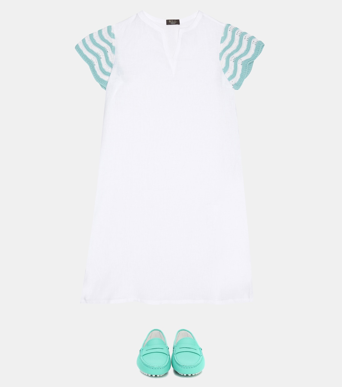Kleid Lillie aus Leinen | Loro Piana Kids