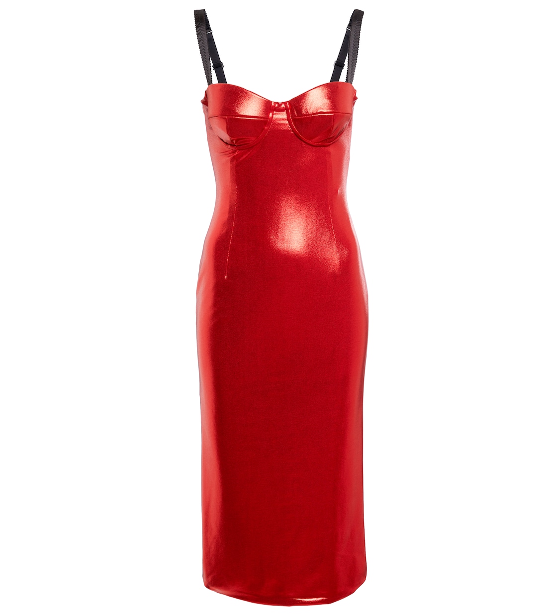 Laminated bustier midi dress | Dolce&Gabbana