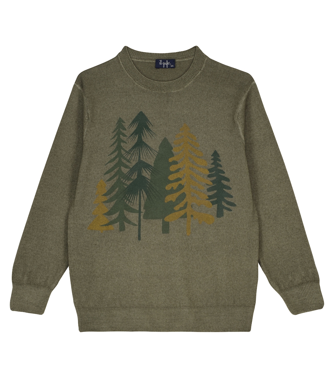 Bedruckter Pullover aus Wolle | Il Gufo