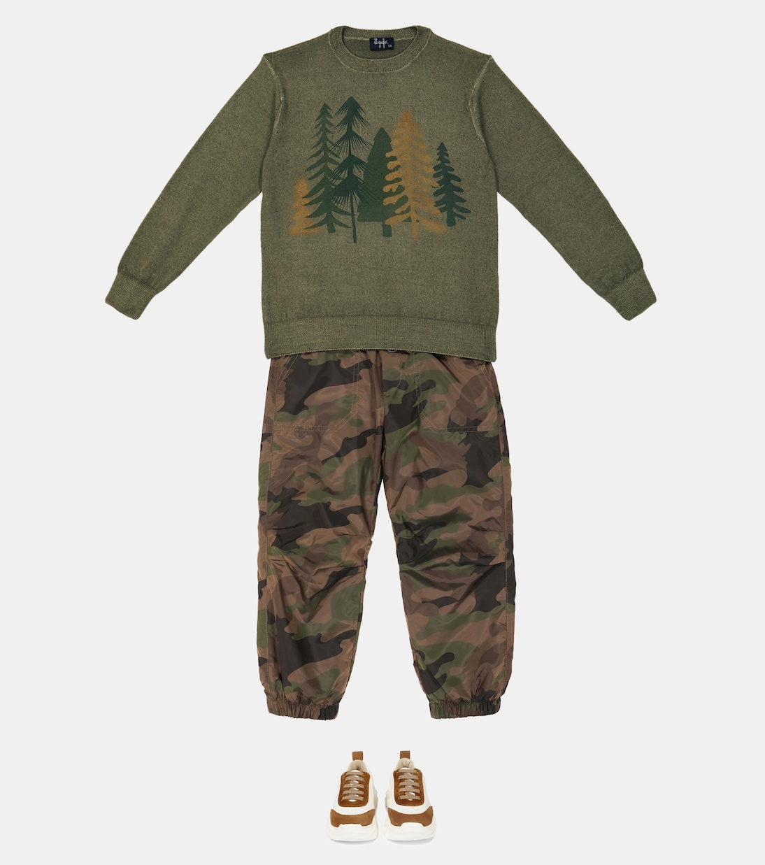 Bedruckter Pullover aus Wolle | Il Gufo
