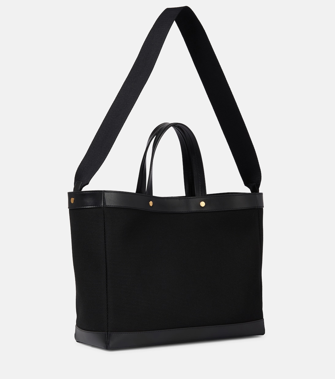 Shopper T Screw Medium in canvas e pelle | Tom Ford