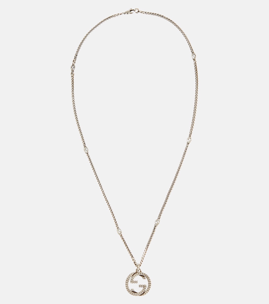 Collana in argento sterling GUCCI GG per uno stile giovane e trendy