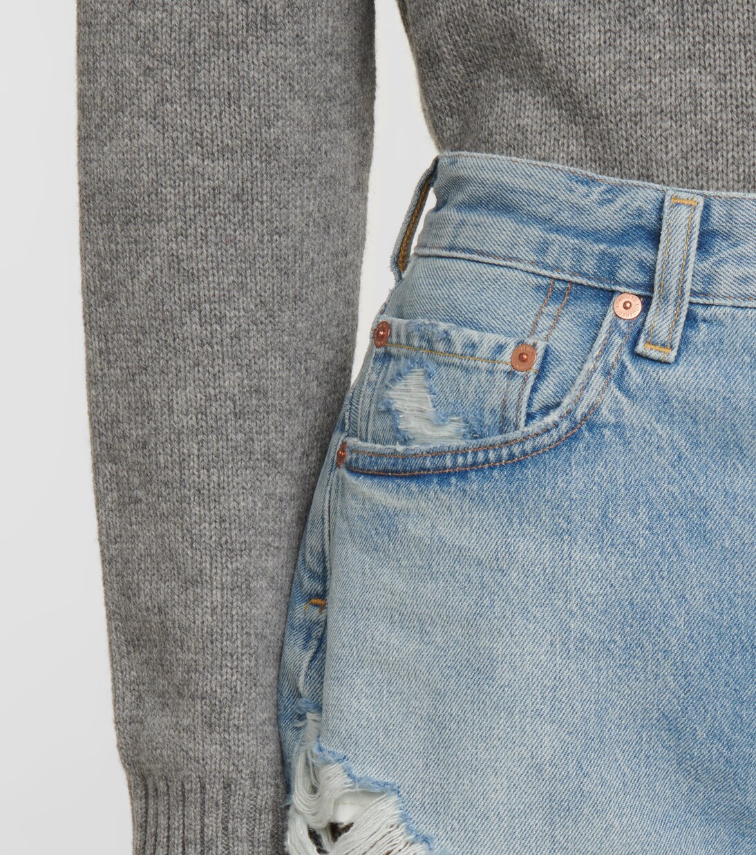 Shorts Annabelle in denim distressed | Citizens of Humanity