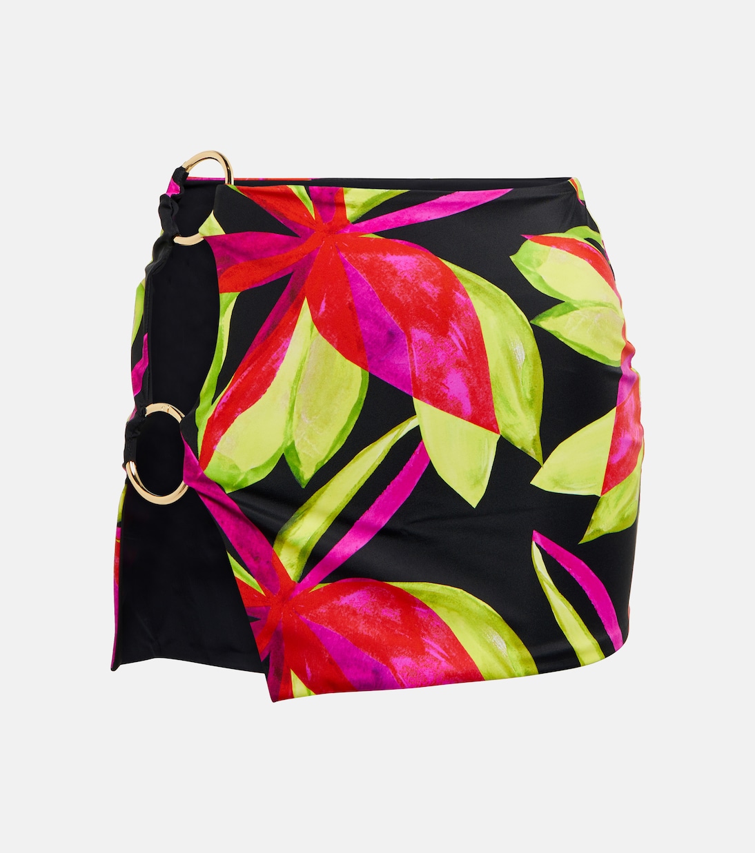 Double Ring printed miniskirt | Louisa Ballou