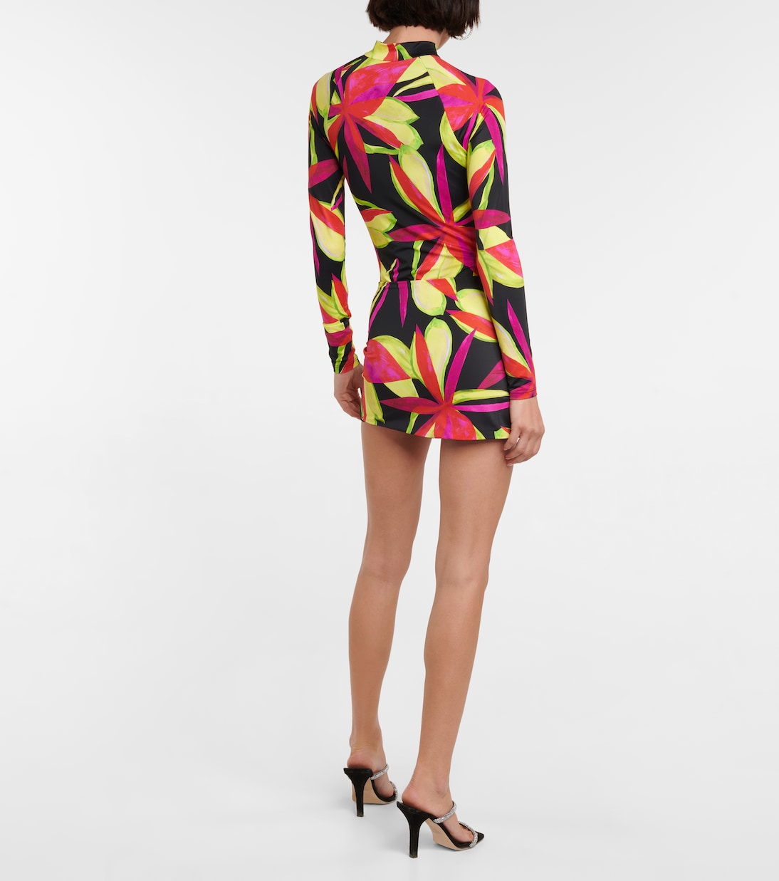Double Ring printed miniskirt | Louisa Ballou