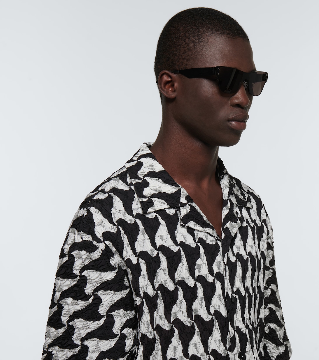 Occhiali da sole squadrati in metallo | Bottega Veneta