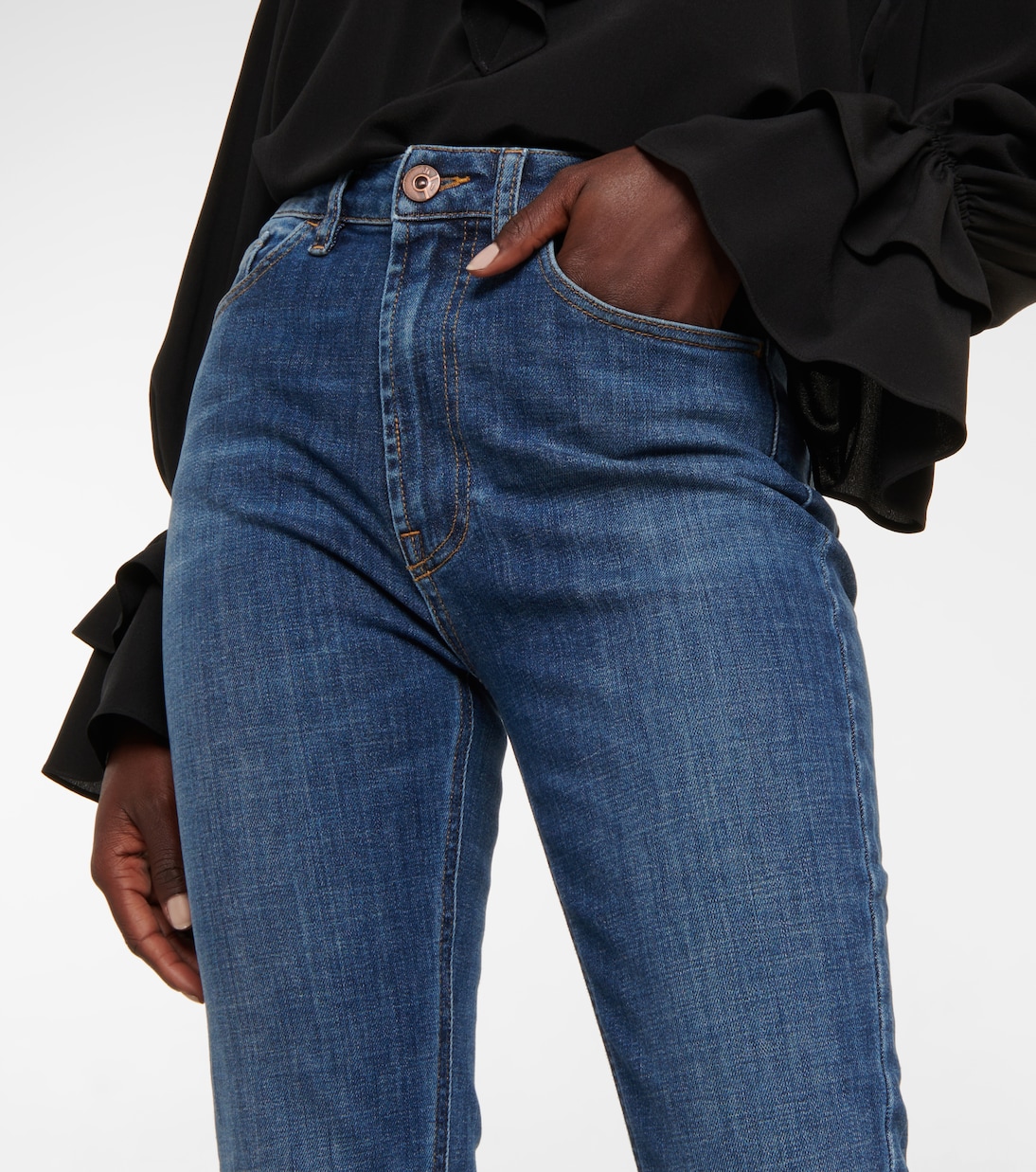 Jeans regular a vita alta | 3x1 N.Y.C.