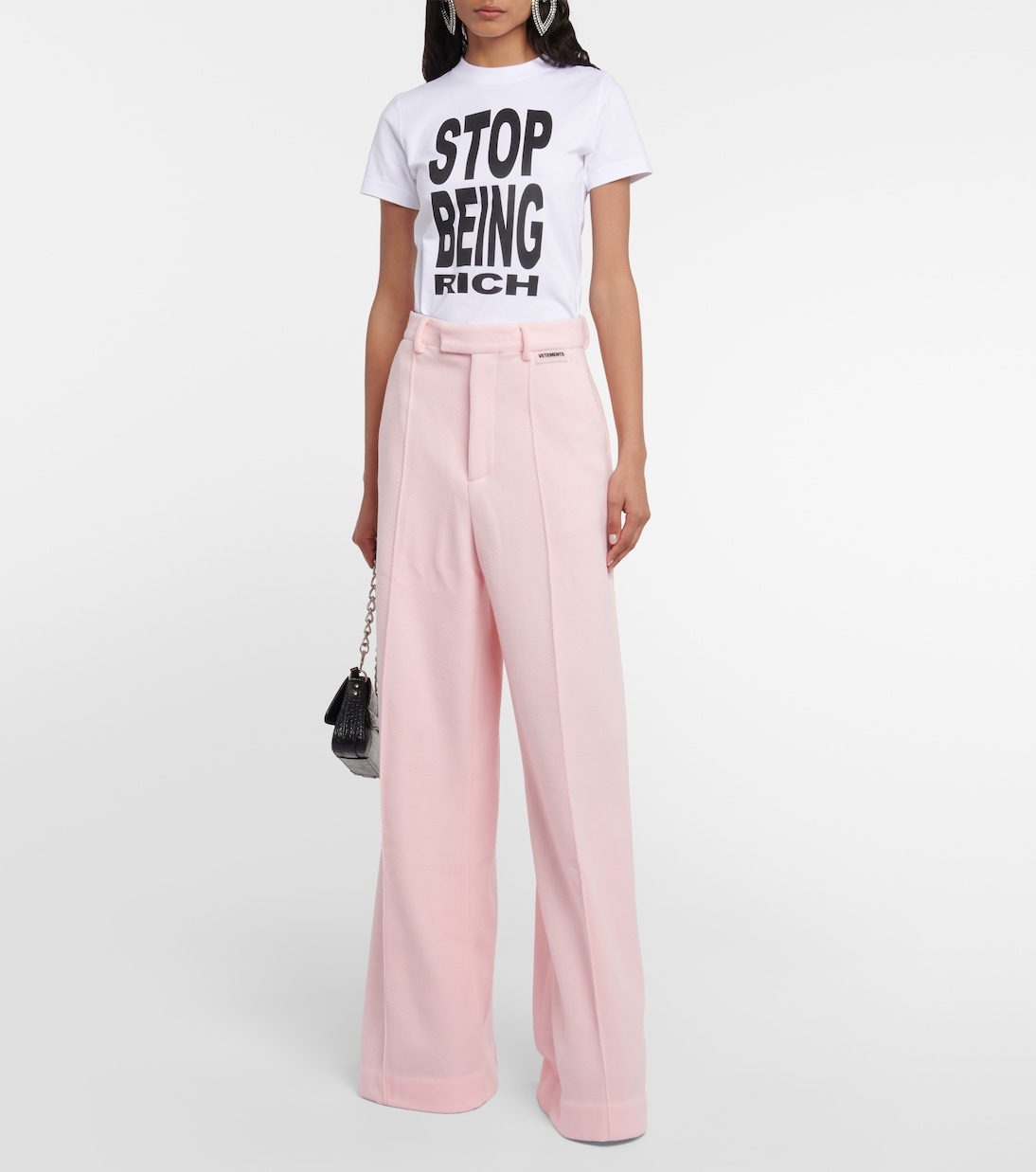 T-shirt imprimé en coton mélangé | Vetements