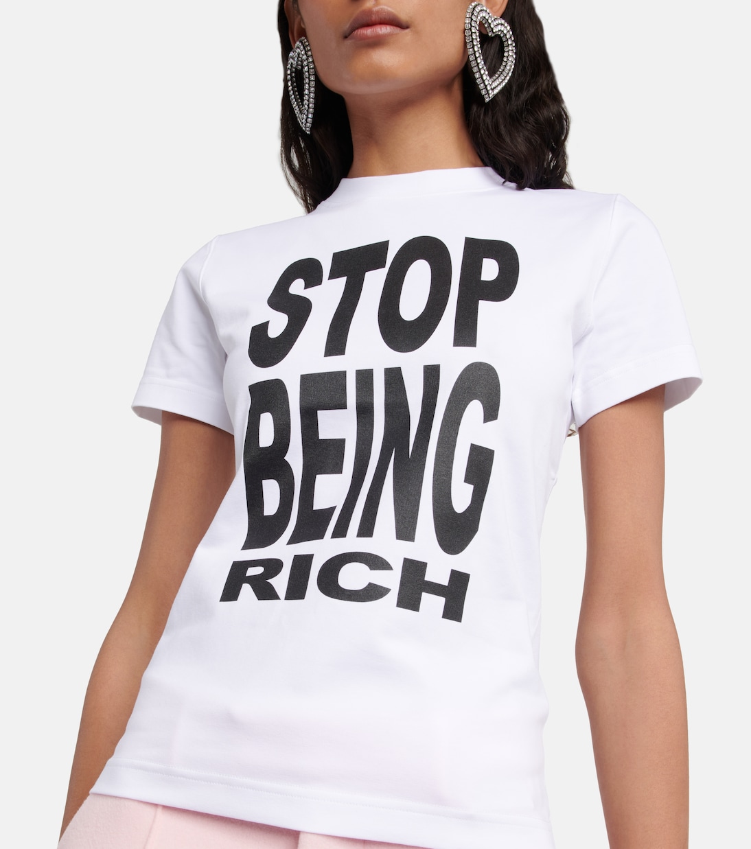 T-shirt imprimé en coton mélangé | Vetements