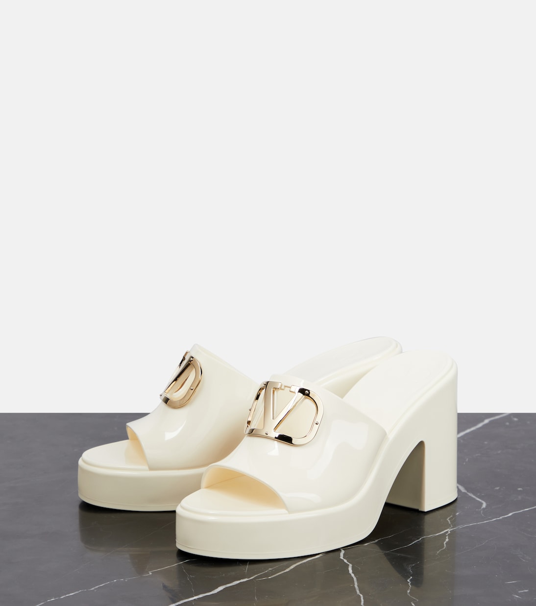 VLogo rubber platform mules | Valentino Garavani