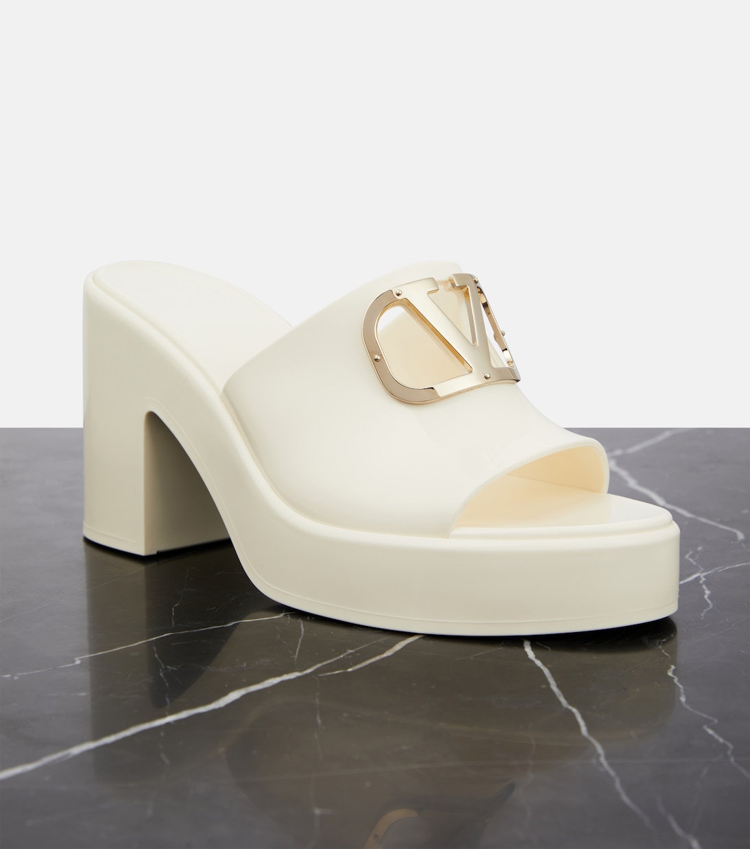 VLogo rubber platform mules | Valentino Garavani